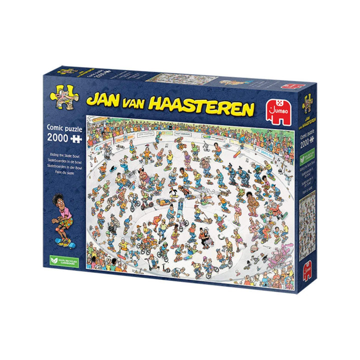 Faire du Skate, Jan van Haasteren (2000 pcs) CASSE-TÊTE - 2000 morceaux