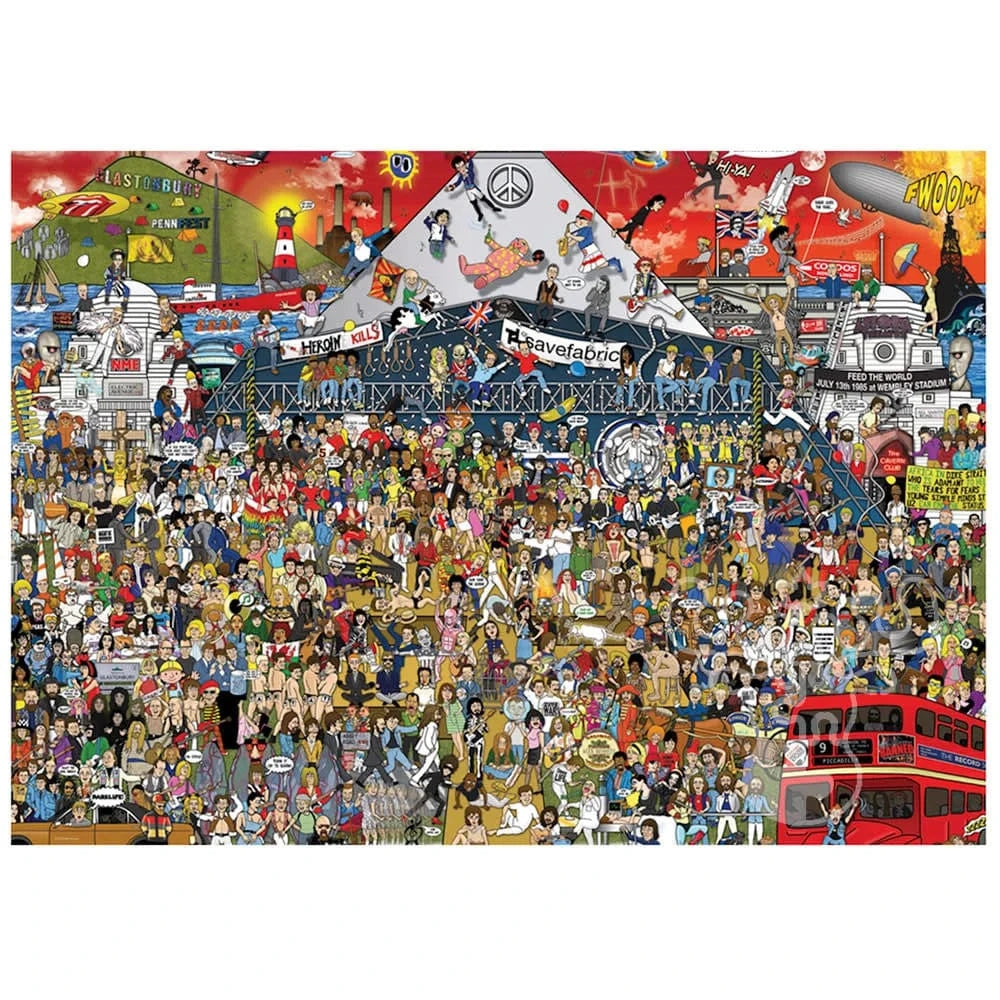 Puzzle 2000: British Music History CASSE-TÊTE - 2000 morceaux