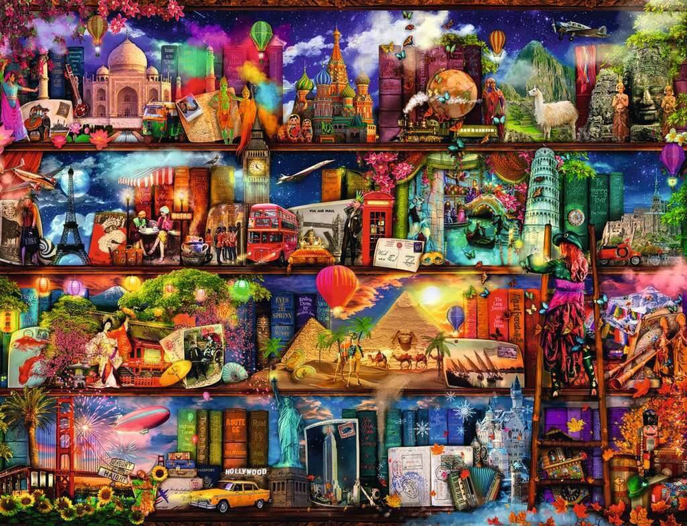 Puzzle 2000: Le monde des livres CASSE-TÊTE - 2000 morceaux
