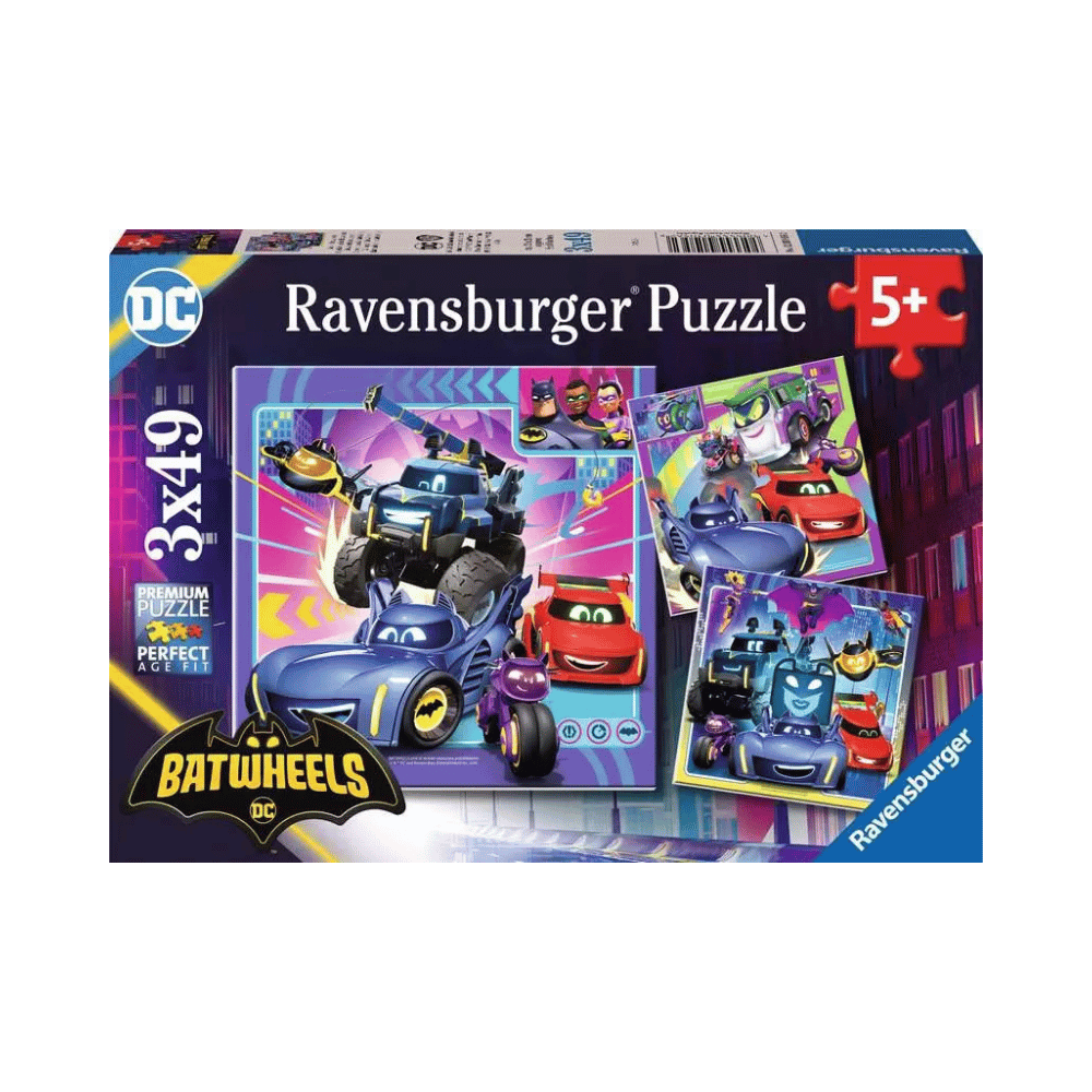 Batwheels (Puzzle 3 x 49 pcs) CASSE-TÊTE - 25-49 morceaux