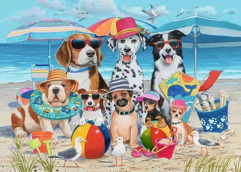 Buddies de plage (35 pcs) CASSE-TÊTE - 25-49 morceaux