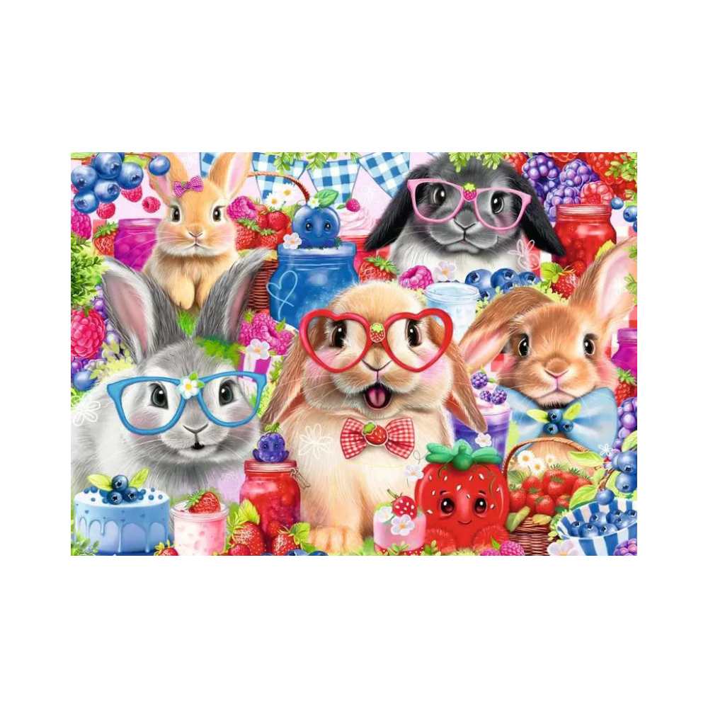 Bunnies & Berries (35 pcs) CASSE-TÊTE - 25-49 morceaux