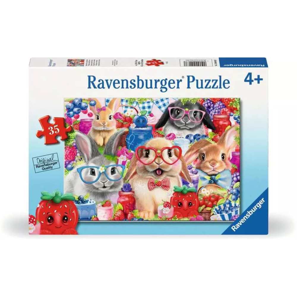 Bunnies & Berries (35 pcs) CASSE-TÊTE - 25-49 morceaux