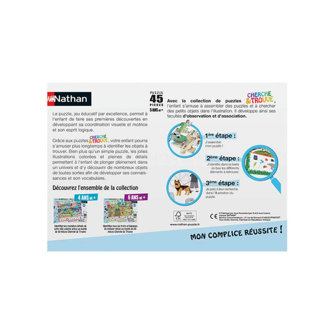 Cherche et trouve - Au zoo (45 pcs) CASSE-TÊTE - 25-49 morceaux