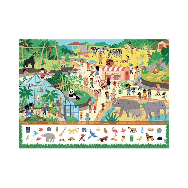 Cherche et trouve - Au zoo (45 pcs) CASSE-TÊTE - 25-49 morceaux
