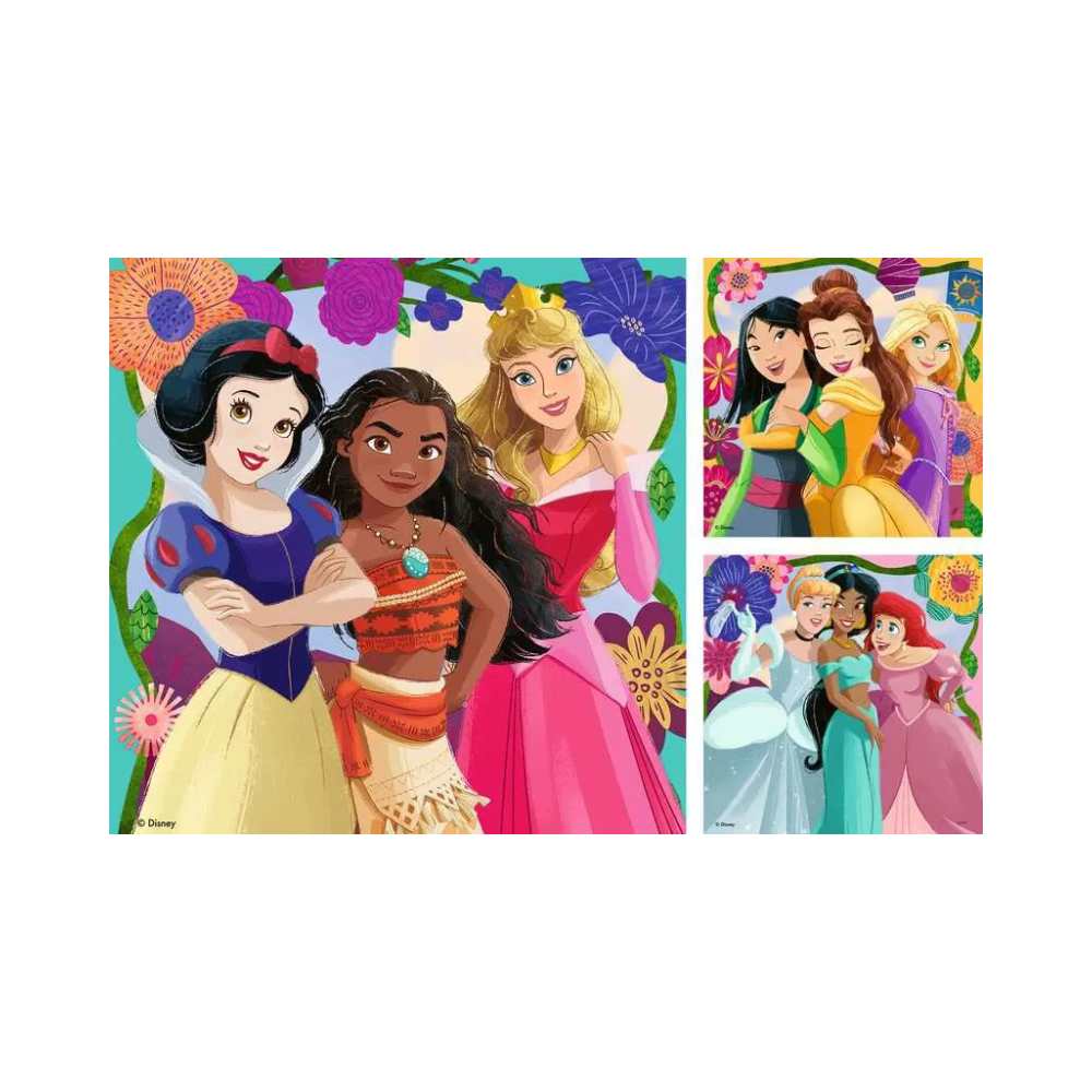 Disney Princess (3x49 pcs) CASSE-TÊTE - 25-49 morceaux