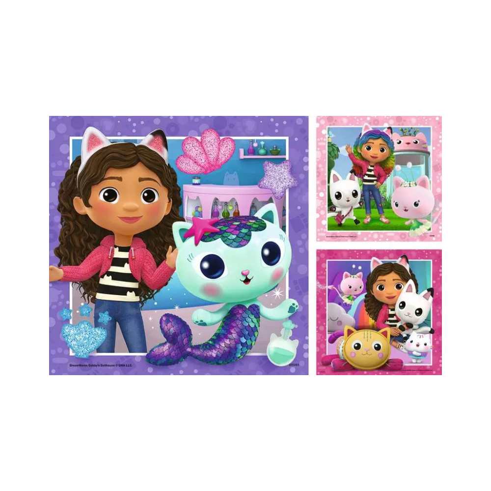 Gabby's Dollhouse (3x49 pcs) CASSE-TÊTE - 25-49 morceaux