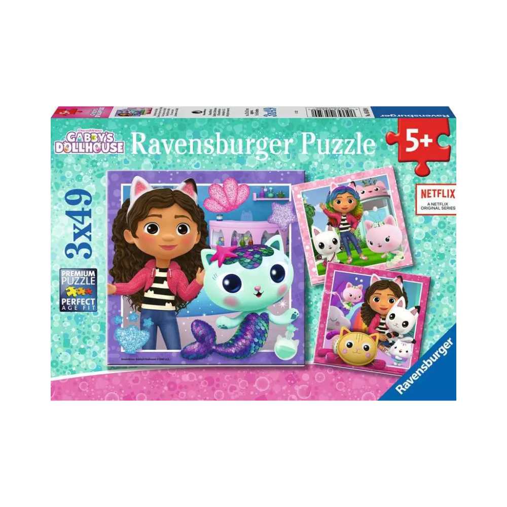 Gabby's Dollhouse (3x49 pcs) CASSE-TÊTE - 25-49 morceaux