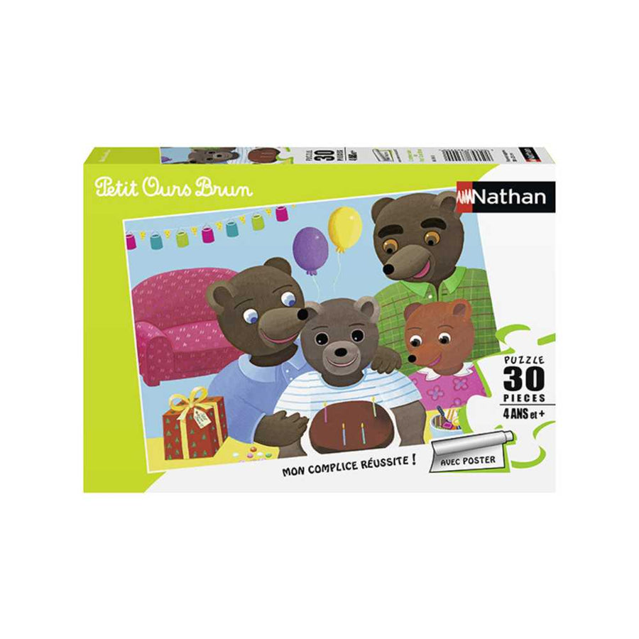 L'anniversaire de Petit Ours brun (30 pcs) CASSE-TÊTE - 25-49 morceaux