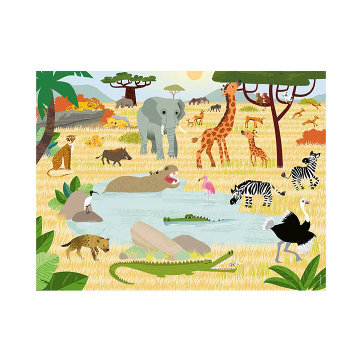 Les animaux de la savane (30 pcs) CASSE-TÊTE - 25-49 morceaux
