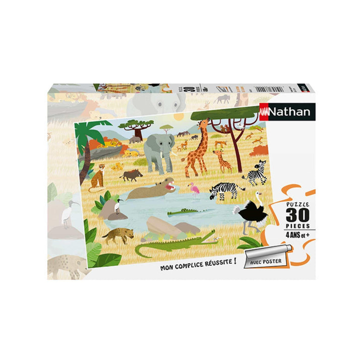 Les animaux de la savane (30 pcs) CASSE-TÊTE - 25-49 morceaux