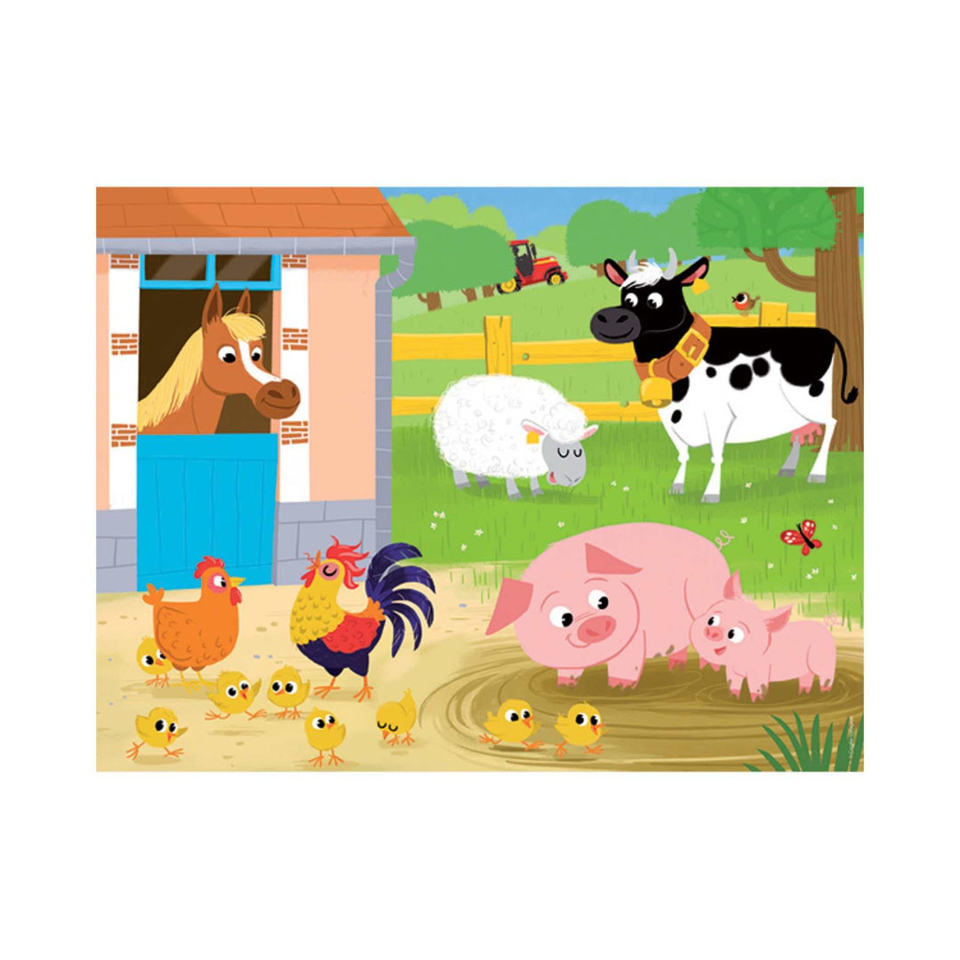 Mes amis de la ferme (30 pcs) CASSE-TÊTE - 25-49 morceaux