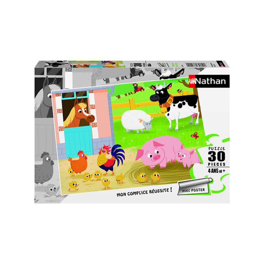 Mes amis de la ferme (30 pcs) CASSE-TÊTE - 25-49 morceaux
