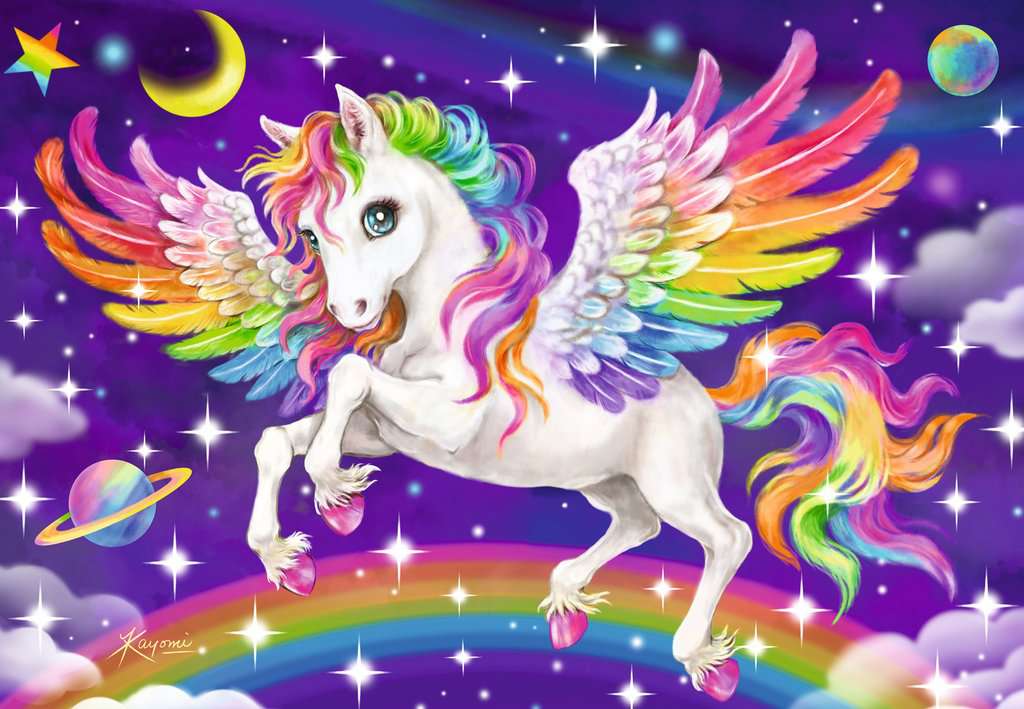Puzzle 2x24: Unicorn and Pegasus CASSE-TÊTE - 25-49 morceaux