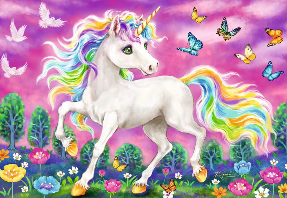 Puzzle 2x24: Unicorn and Pegasus CASSE-TÊTE - 25-49 morceaux
