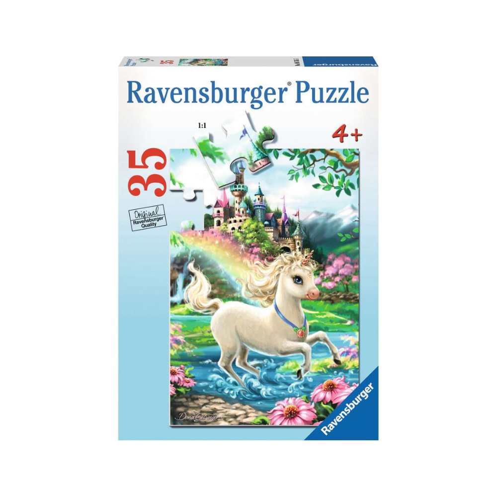 Puzzle 35: Château de la licorne CASSE-TÊTE - 25-49 morceaux