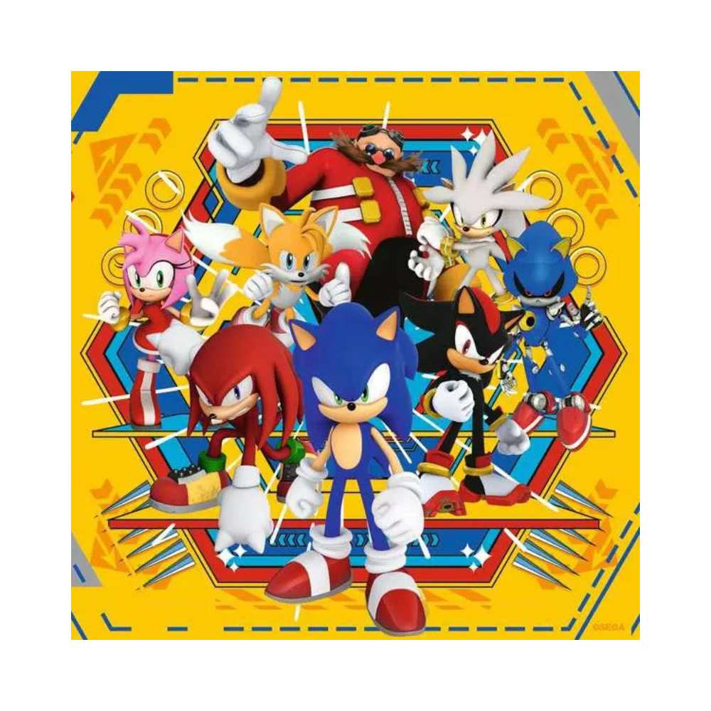 Sonic the Hedgehog (3x49 pcs) CASSE-TÊTE - 25-49 morceaux