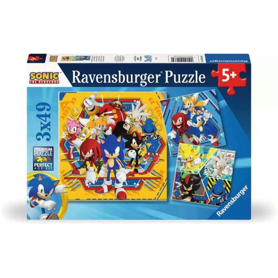 Sonic the Hedgehog (3x49 pcs) CASSE-TÊTE - 25-49 morceaux