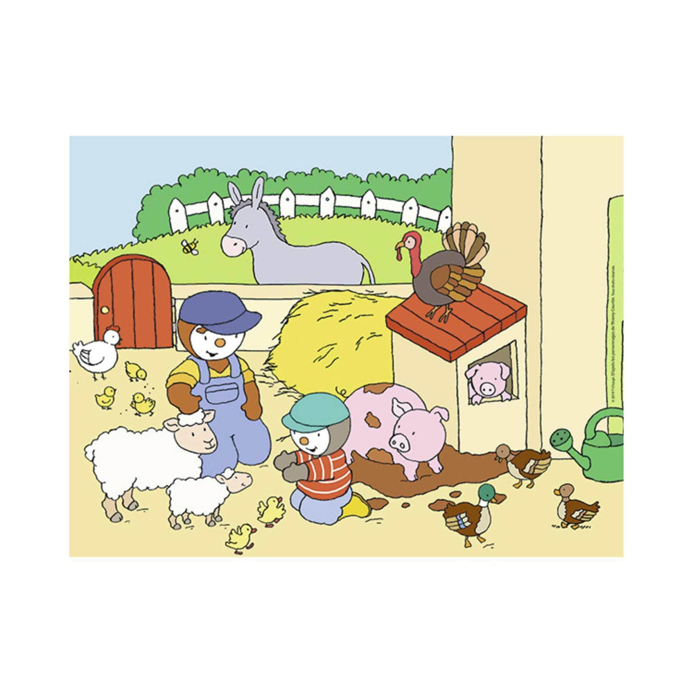 T'choupi a la ferme (30 pcs) CASSE-TÊTE - 25-49 morceaux