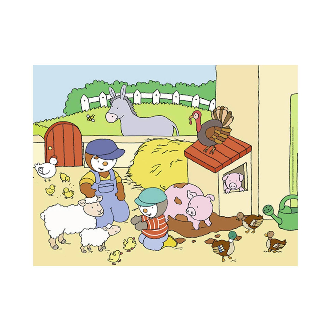 T'choupi a la ferme (30 pcs) CASSE-TÊTE - 25-49 morceaux