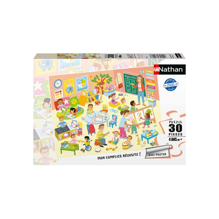 Une journée à l'école (30 pcs) CASSE-TÊTE - 25-49 morceaux