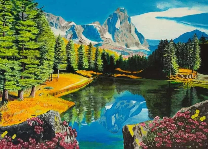 Rocky Mountain Reflections (300 large pc) CASSE-TÊTE - 300 - 375 morceaux