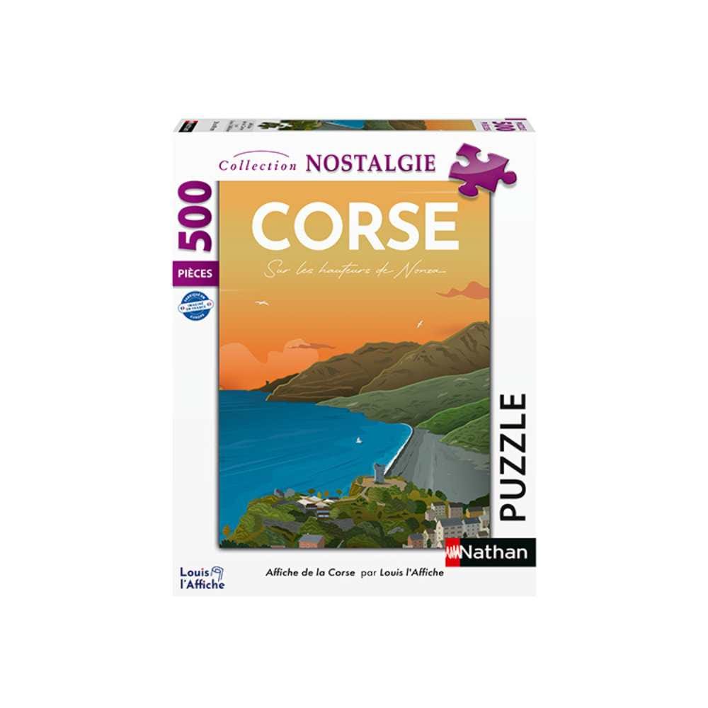 Affiche de la Corse (Puzzle 500 pcs) CASSE-TÊTE - 400 - 550 morceaux