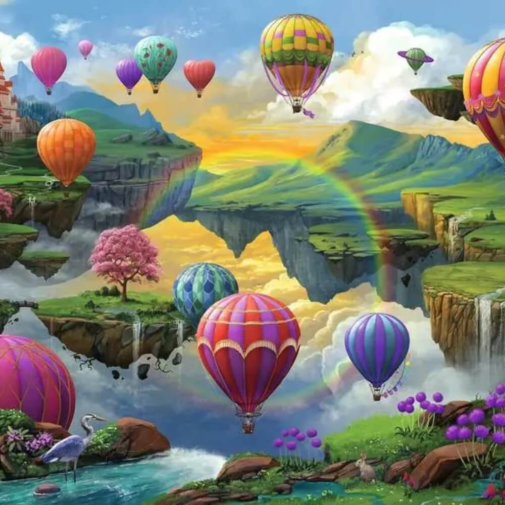 Air Balloon Valley (Puzzle 500 pcs) CASSE-TÊTE - 400 - 550 morceaux