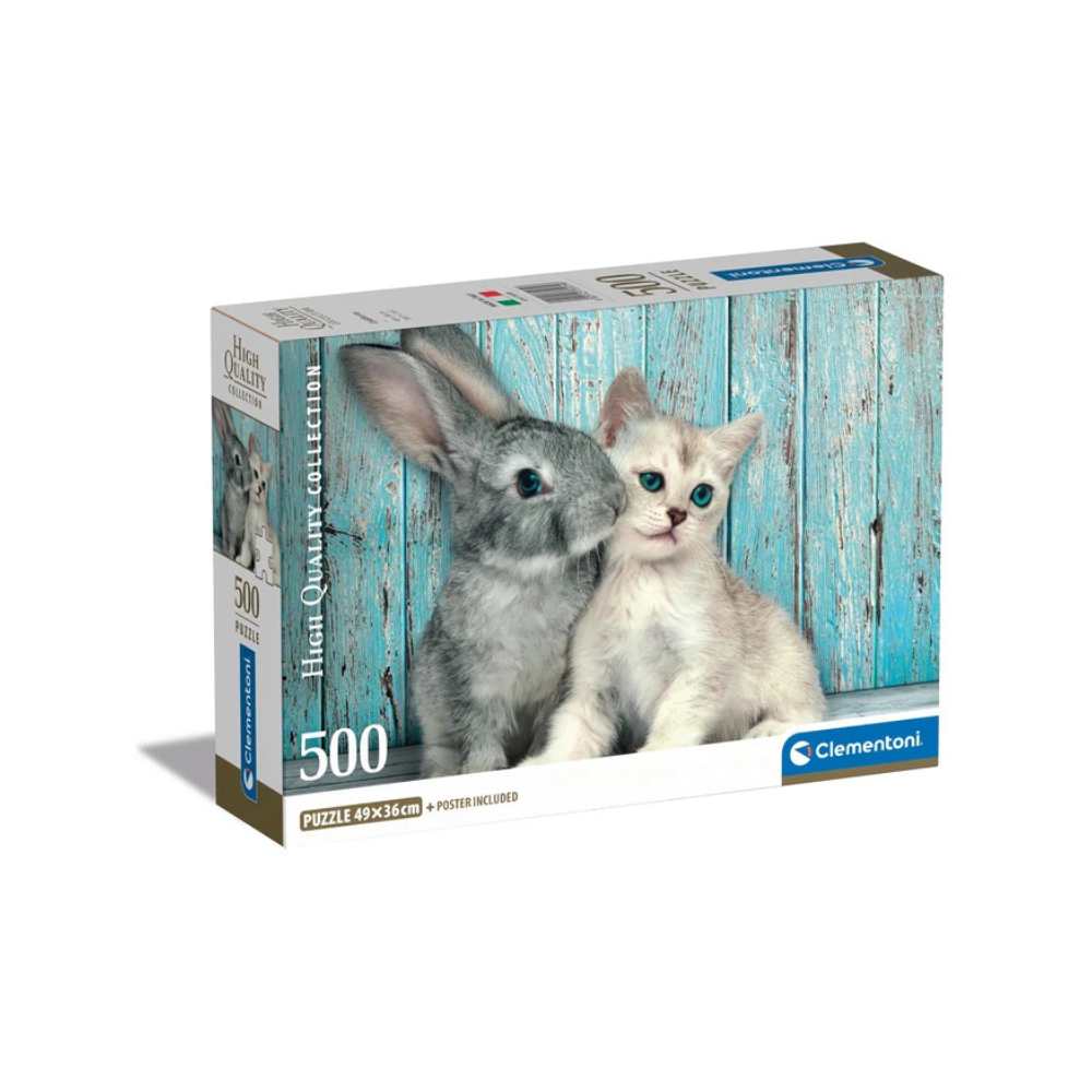 Chat et lapin (500 pcs) CASSE-TÊTE - 400 - 550 morceaux