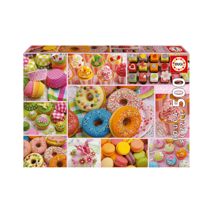 Collage douceurs de fête | Sweet Party Collage (Puzzle 500 pcs) CASSE-TÊTE - 400 - 550 morceaux