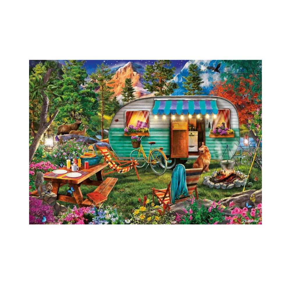 Romance Camping (500 pcs) CASSE-TÊTE - 400 - 550 morceaux