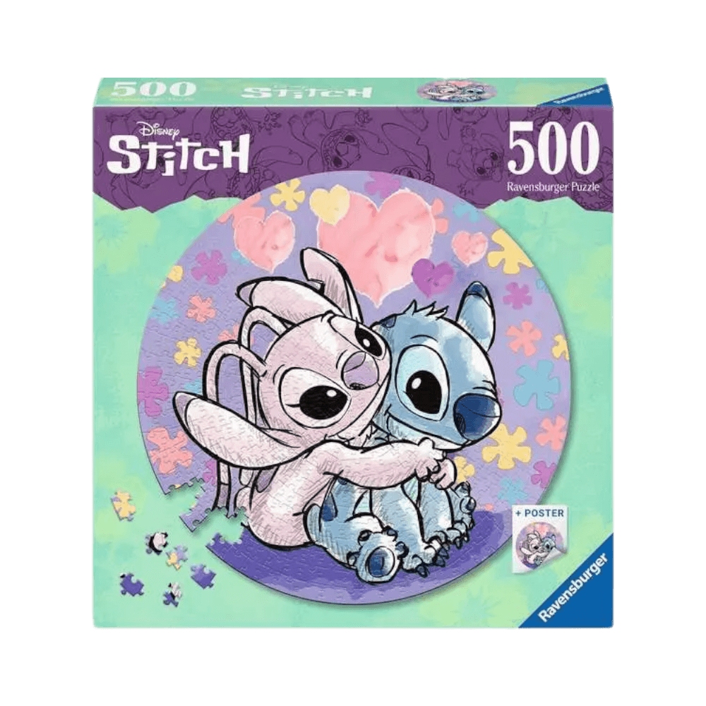 Stitch (Round puzzle 500 pcs) CASSE-TÊTE - 400 - 550 morceaux