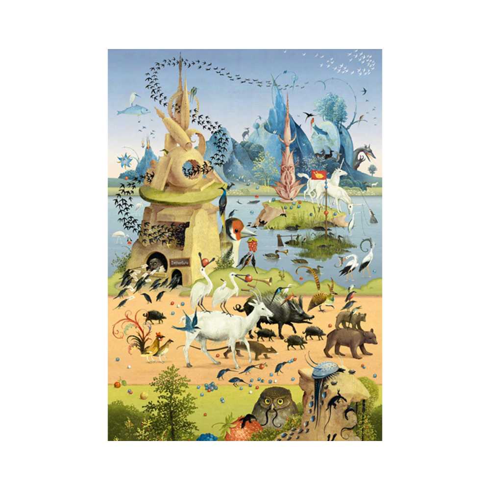 With Hieronymus Bosch (500 pcs) CASSE-TÊTE - 400 - 550 morceaux