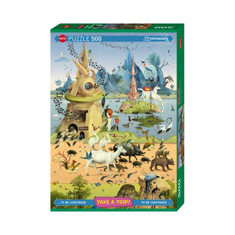 With Hieronymus Bosch (500 pcs) CASSE-TÊTE - 400 - 550 morceaux