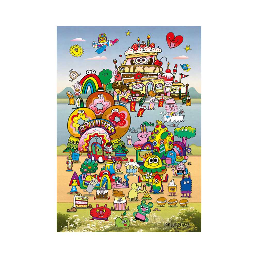 With Jon Burgerman (500 pcs) CASSE-TÊTE - 400 - 550 morceaux