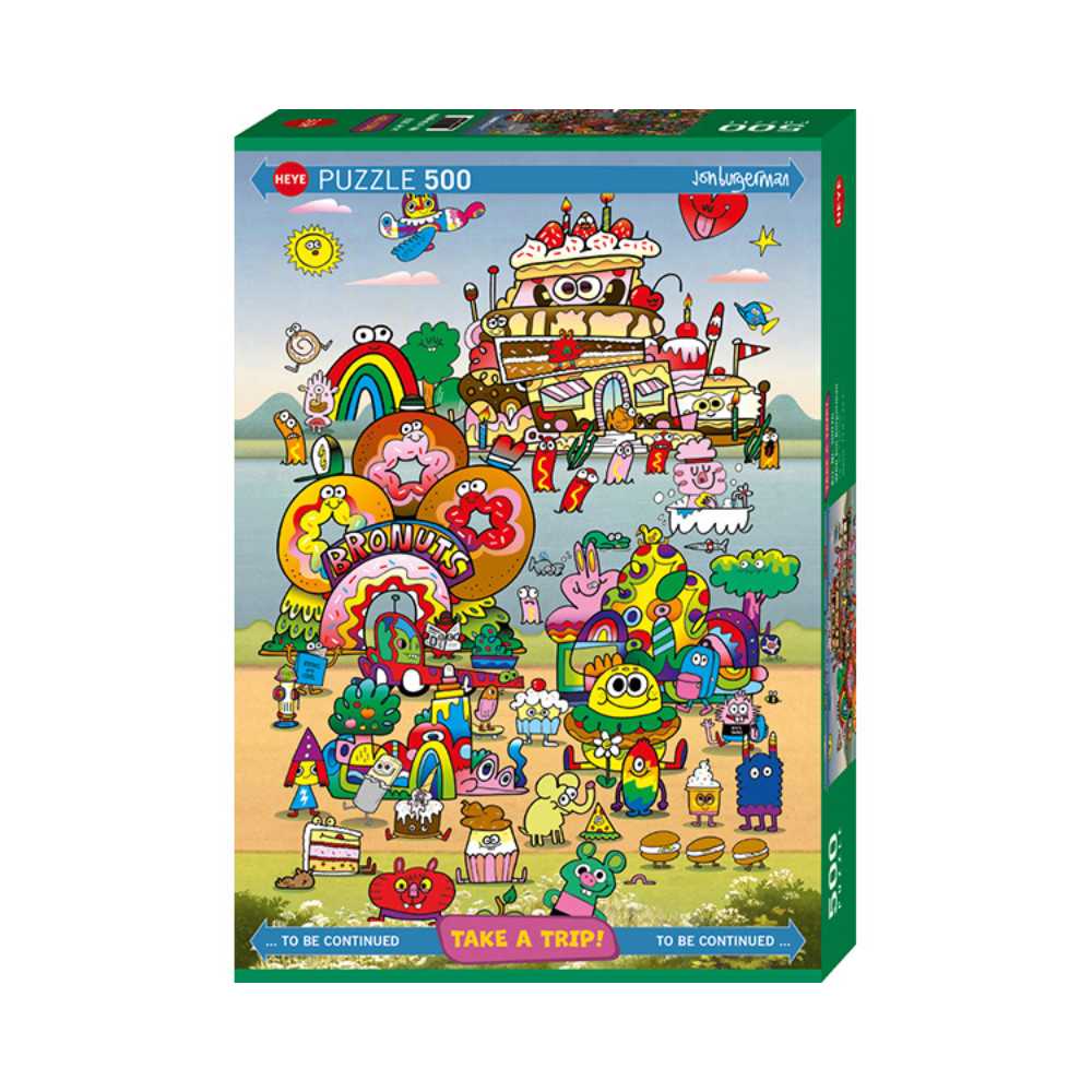 With Jon Burgerman (500 pcs) CASSE-TÊTE - 400 - 550 morceaux