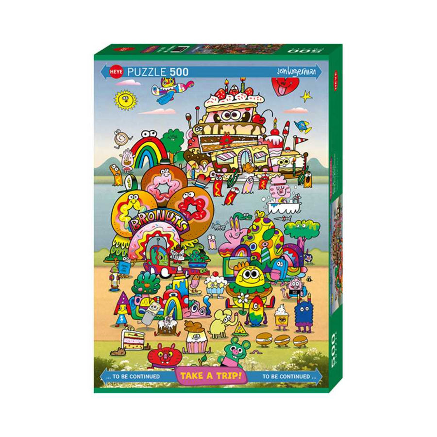 With Jon Burgerman (500 pcs) CASSE-TÊTE - 400 - 550 morceaux