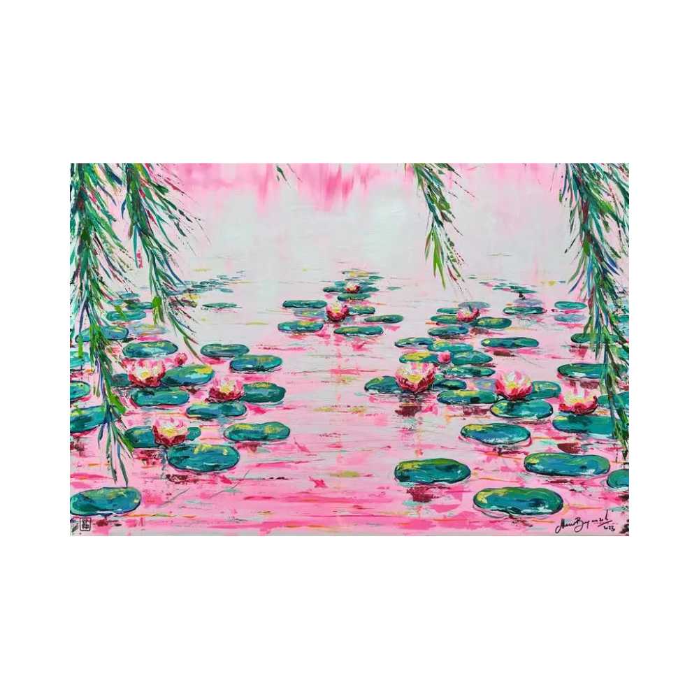 Pink Water Lilies (4000 pcs) CASSE-TÊTE - 4000 morceaux