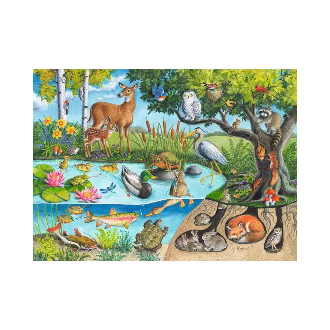 Animals Above and Below (60 pcs) CASSE-TÊTE - 50 - 99 morceaux