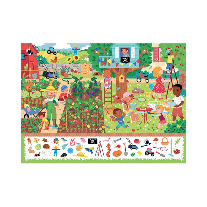 Cherche et trouve - Au jardin (60 pcs) CASSE-TÊTE - 50 - 99 morceaux