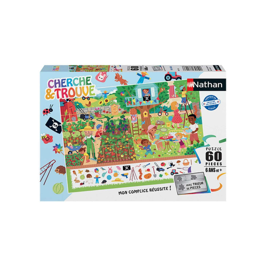 Cherche et trouve - Au jardin (60 pcs) CASSE-TÊTE - 50 - 99 morceaux