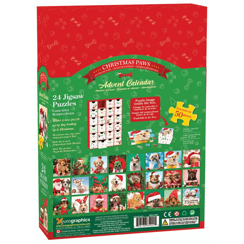 Christmas Paws - Advent Calendar (24x50 pcs) CASSE-TÊTE - 50 - 99 morceaux