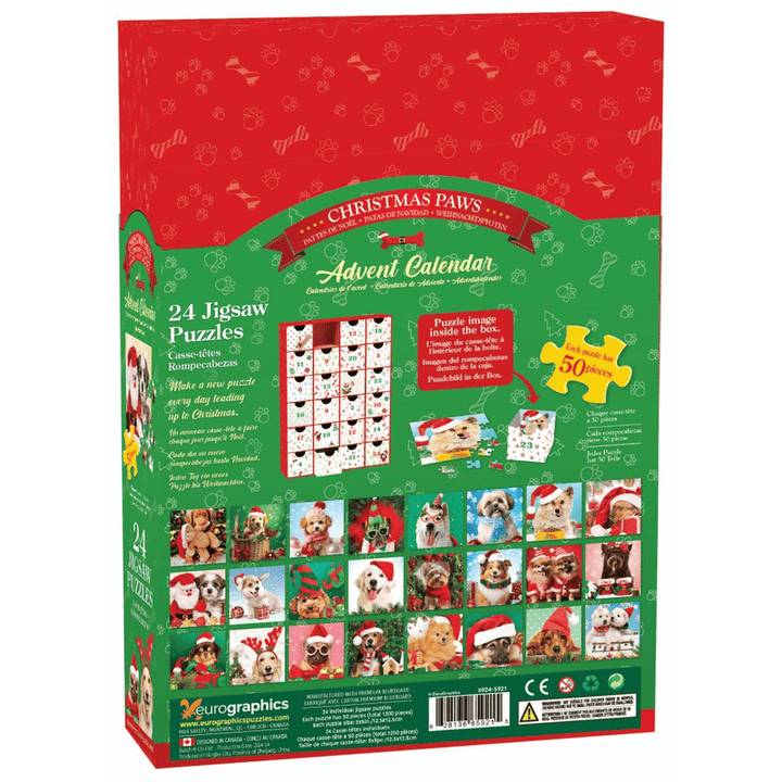 Christmas Paws - Advent Calendar (24x50 pcs) CASSE-TÊTE - 50 - 99 morceaux