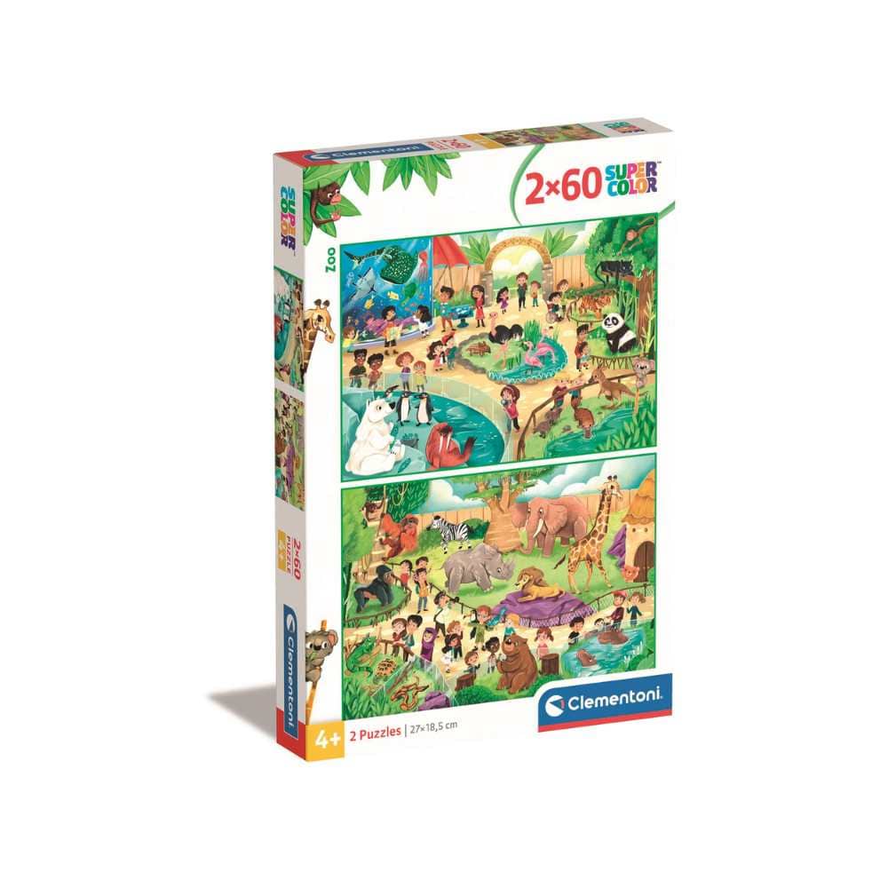 Le zoo (2x60 pcs) CASSE-TÊTE - 50 - 99 morceaux