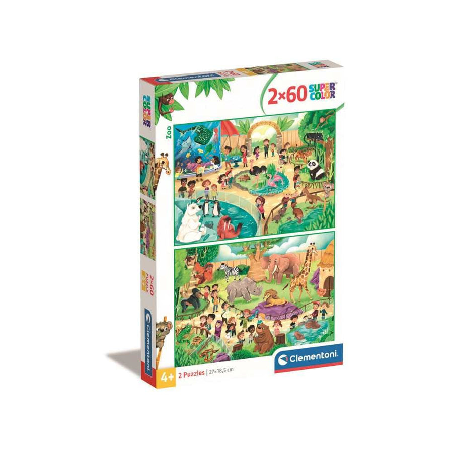 Le zoo (2x60 pcs) CASSE-TÊTE - 50 - 99 morceaux