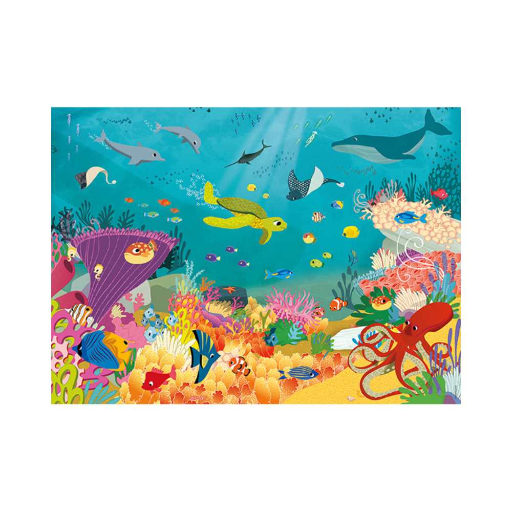 Les animaux des océans (60 pcs) CASSE-TÊTE - 50 - 99 morceaux