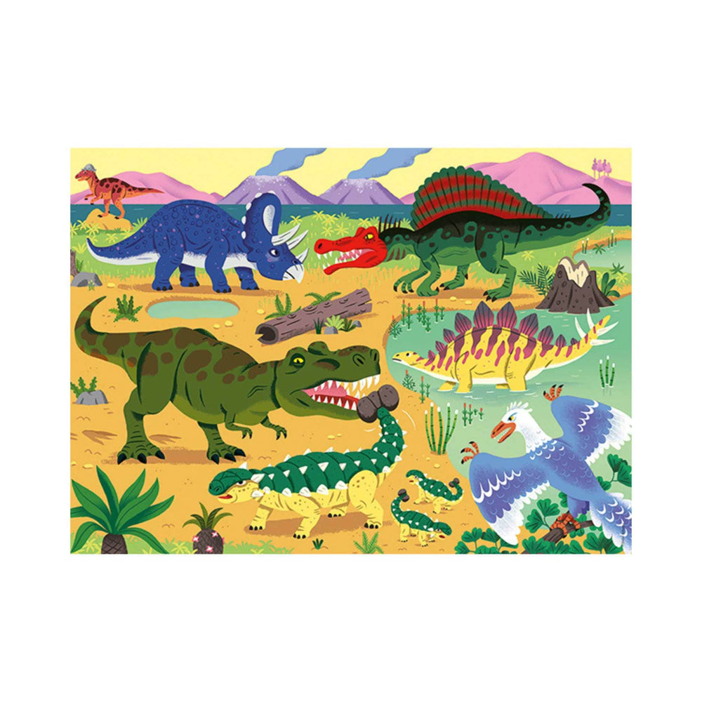 Les dinosaures du Cretace (60 pcs) CASSE-TÊTE - 50 - 99 morceaux