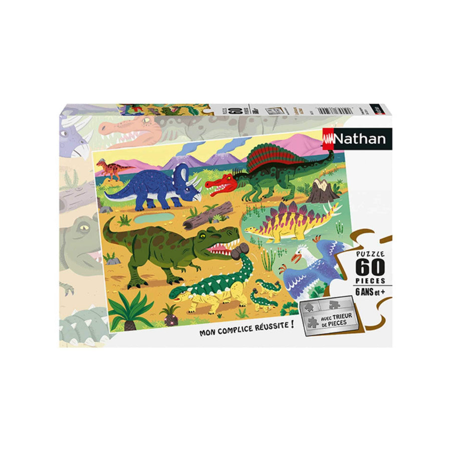 Les dinosaures du Cretace (60 pcs) CASSE-TÊTE - 50 - 99 morceaux