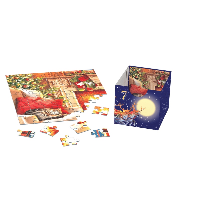 Merry Christmas - Advent Calendar (24x50 pcs) CASSE-TÊTE - 50 - 99 morceaux