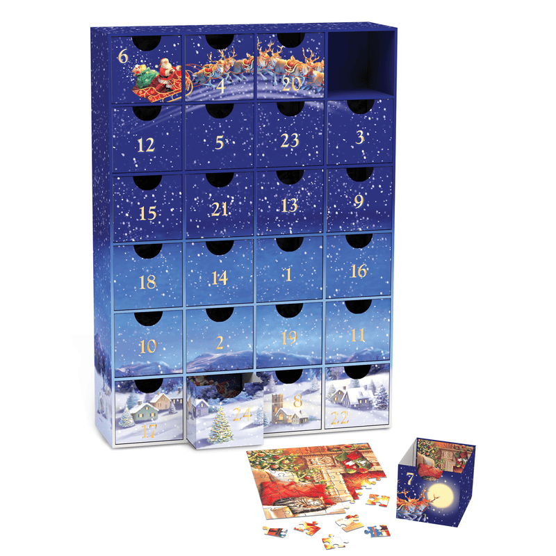 Merry Christmas - Advent Calendar (24x50 pcs) CASSE-TÊTE - 50 - 99 morceaux